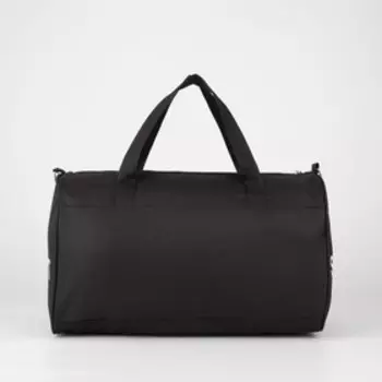 Сумка спортивная на молнии, длинный ремень, маленький размер, цвет чёрный