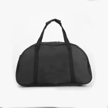 Сумка спортивная, отдел на молнии, наружный карман, длинный ремень, цвет чёрный