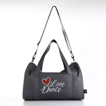 Сумка спортивная TEXTURA, на молнии с подкладкой, длинный ремень, маленький размер, серая