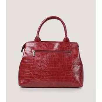 Сумка тоут, 2 отдела на молнии, наружный карман, цвет красный