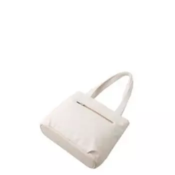 Сумка тоут иск.кожа, отдел на молнии, цвет белый/коричневый 30х10х28