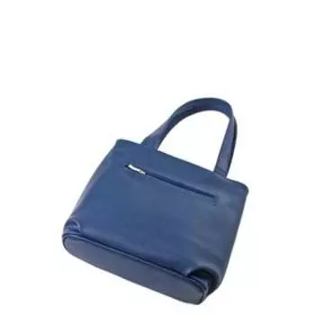 Сумка тоут иск.кожа, отдел на молнии, цвет синий 30х10х28