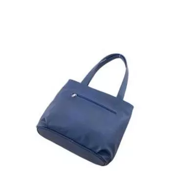 Сумка тоут иск.кожа, отдел на молнии, цвет темно-синий 30х10х28