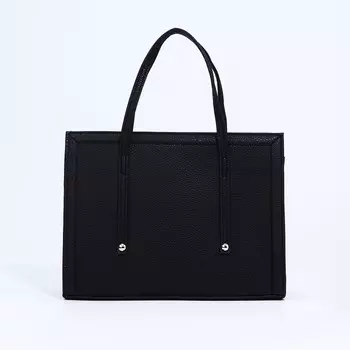 Сумка тоут L-Craft на молнии, цвет чёрный