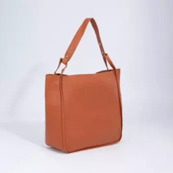 Сумка женская на магните, цвет рыжий