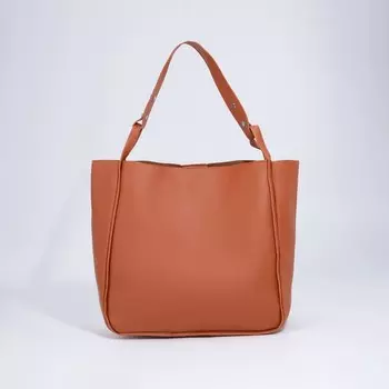 Сумка женская на магните, цвет рыжий