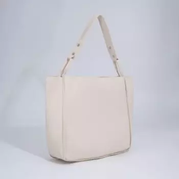 Сумка женская на магните, цвет молочный