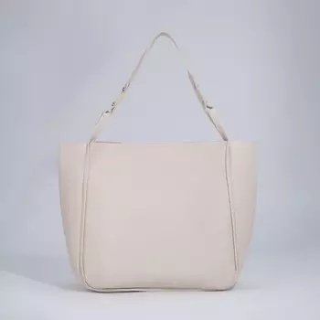 Сумка женская на магните, цвет молочный