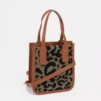 Сумка-тоут на магните, цвет рыжий