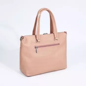 Сумка женская на молнии, цвет розовый