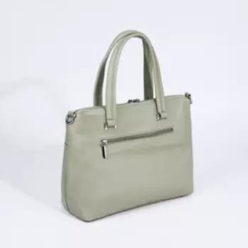 Сумка женская на молнии, цвет светло-зелёный