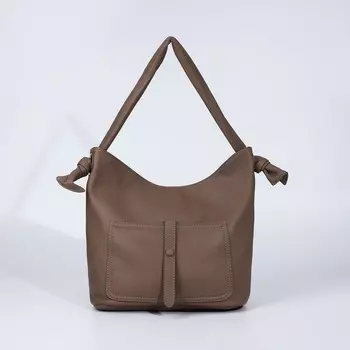 Сумка - мешок женская на молнии, 3333 см, хаки