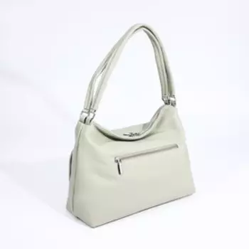 Сумка - мешок женская на молнии, 341228 см, светло-зелёная