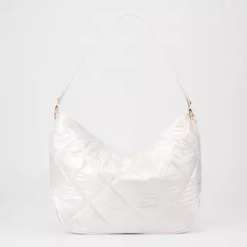 Сумка - мешок женская на молнии, 421329 см, белая