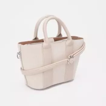 Сумка женская на молнии, цвет бежевый