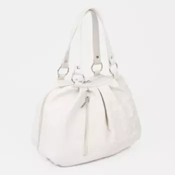 Сумка-тоут на молнии, цвет бежевый