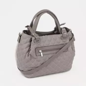 Сумка-тоут на молнии, цвет бежевый