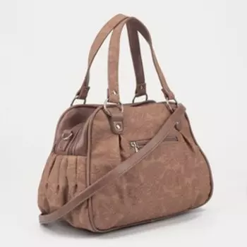 Сумка-тоут на молнии, цвет бежевый