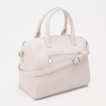 Сумка-тоут Miss Bag на молнии, цвет бежевый