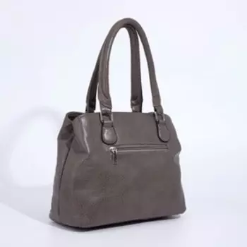 Сумка-тоут на молнии, цвет бежевый