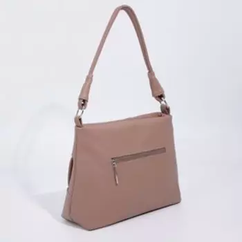 Сумка-тоут на молнии, цвет бежевый