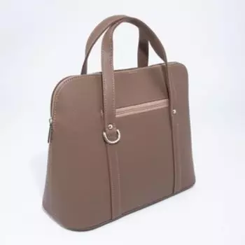 Сумка-тоут на молнии, цвет бежевый