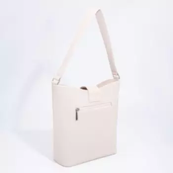 Сумка-тоут на молнии, цвет бежевый