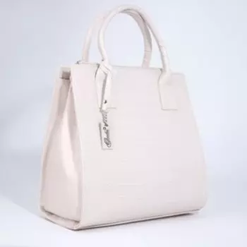 Сумка-тоут на молнии, цвет бежевый