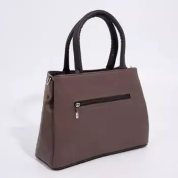 Сумка-тоут на молнии, цвет бежевый