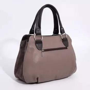 Сумка-тоут на молнии, цвет бежевый