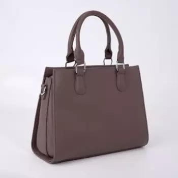 Сумка-тоут на молнии, цвет бежевый