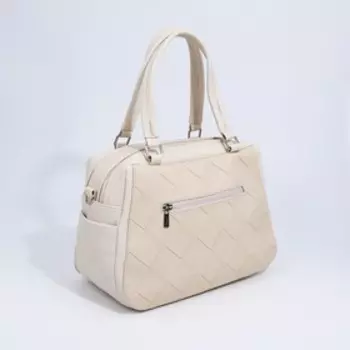 Сумка-тоут "Золотой дождь" на молнии, цвет бежевый