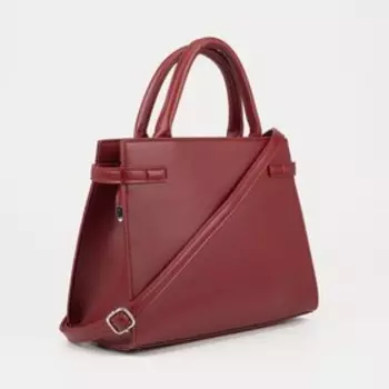 Сумка-тоут на молнии, цвет бордовый