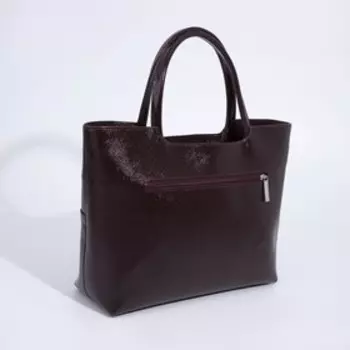 Сумка-тоут на молнии, цвет бордовый