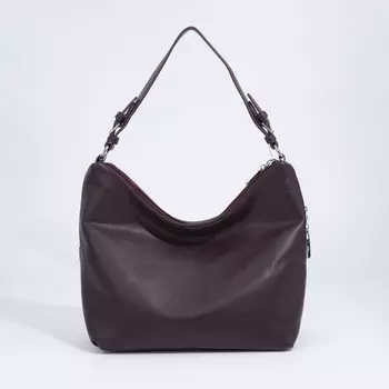 Сумка-мешок на молнии, цвет бордовый