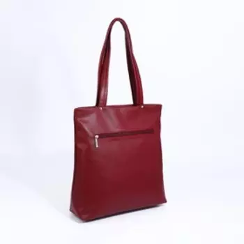 Сумка-тоут L-Craft на молнии, цвет бордовый