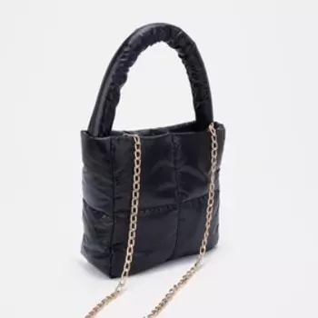 Сумка женская на молнии, цвет чёрный