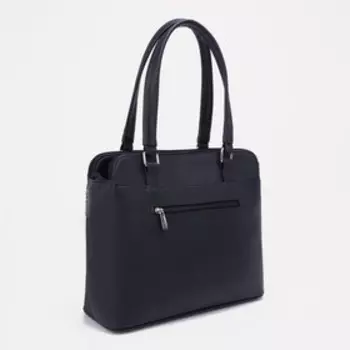 Сумка-тоут на молнии, цвет чёрный