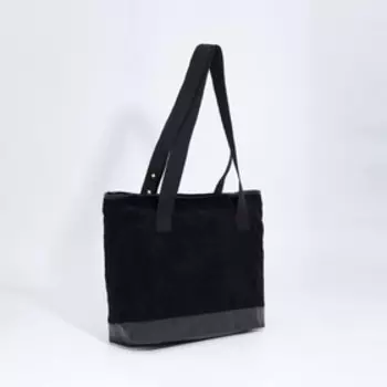 Сумка женская на молнии, цвет чёрный