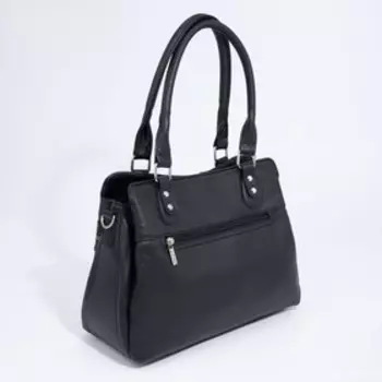 Сумка-тоут на молнии, цвет чёрный