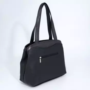 Сумка-тоут на молнии, цвет чёрный