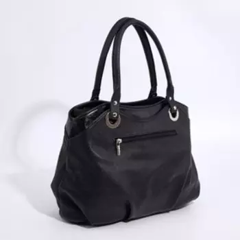 Сумка-тоут на молнии, цвет чёрный