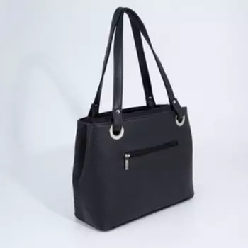 Сумка-тоут на молнии, цвет чёрный