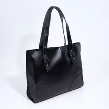 Сумка-тоут на молнии, цвет чёрный