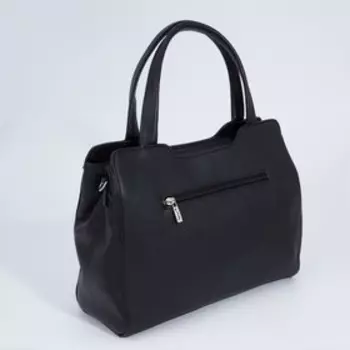 Сумка-тоут на молнии, цвет чёрный