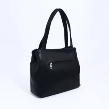 Сумка-тоут на молнии, цвет чёрный