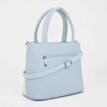 Сумка женская "Оливи" на молнии, цвет голубой