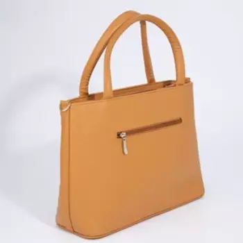 Сумка-тоут "Оливи" на молнии, цвет горчичный