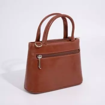 Сумка-тоут "Оливи" на молнии, цвет коричневый