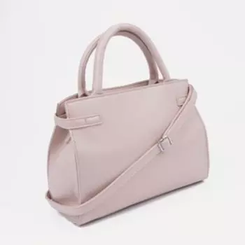 Сумка-тоут на молнии, цвет розовый